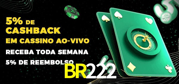 Promoções do cassino ao Vivo BR222